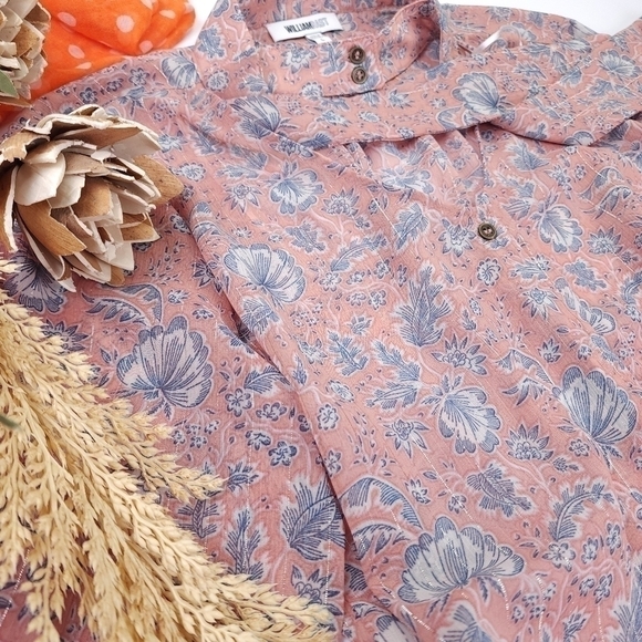 William Rast Boho Floral Top Sz L - Picture 11 of 16